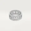 Δαχτυλίδι Broderie De Cartier, τριπλή σειρά, διαμάντια