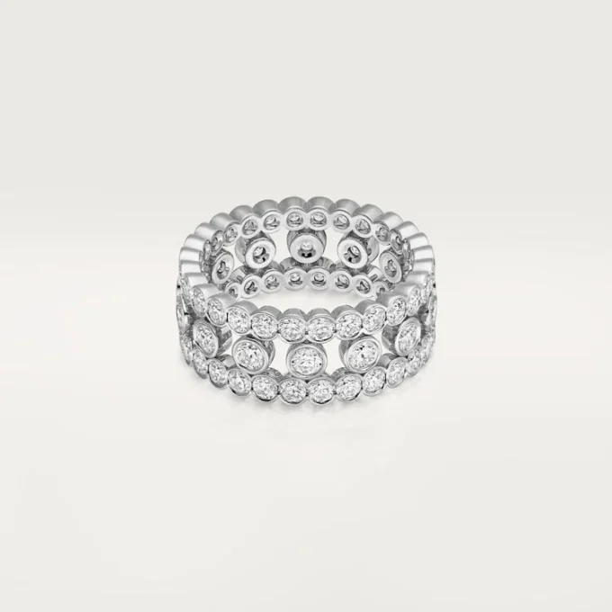 Δαχτυλίδι Broderie De Cartier, τριπλή σειρά, διαμάντια