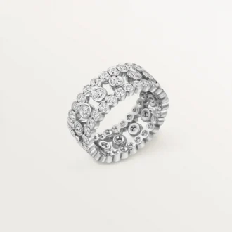 Δαχτυλίδι Broderie De Cartier, τριπλή σειρά, διαμάντια