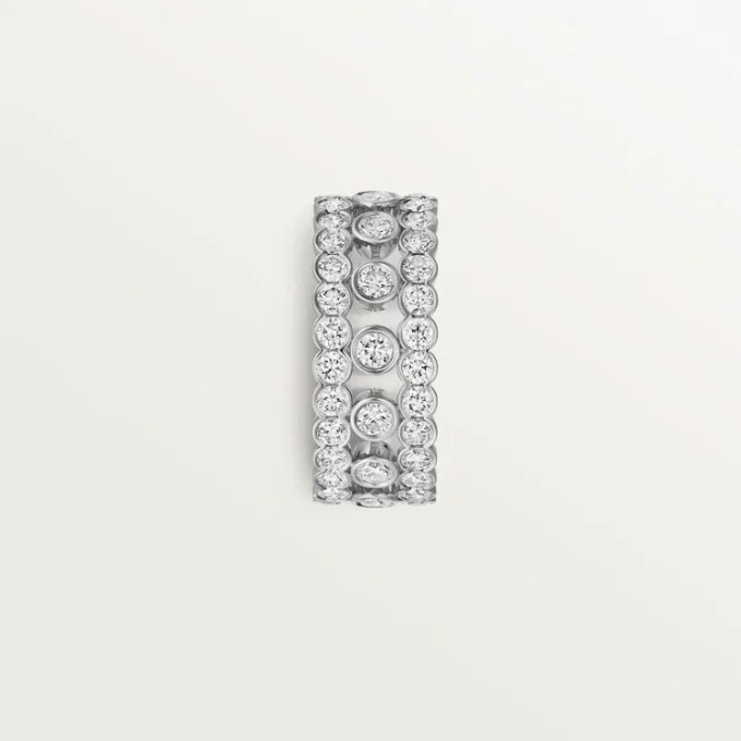 Δαχτυλίδι Broderie De Cartier, τριπλή σειρά, διαμάντια
