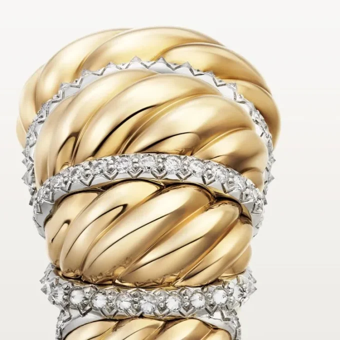 Δαχτυλίδι Cartier Libre Tressage, Διαμάντια Δαχτυλίδι Cartier Libre Tressage, Διαμάντια