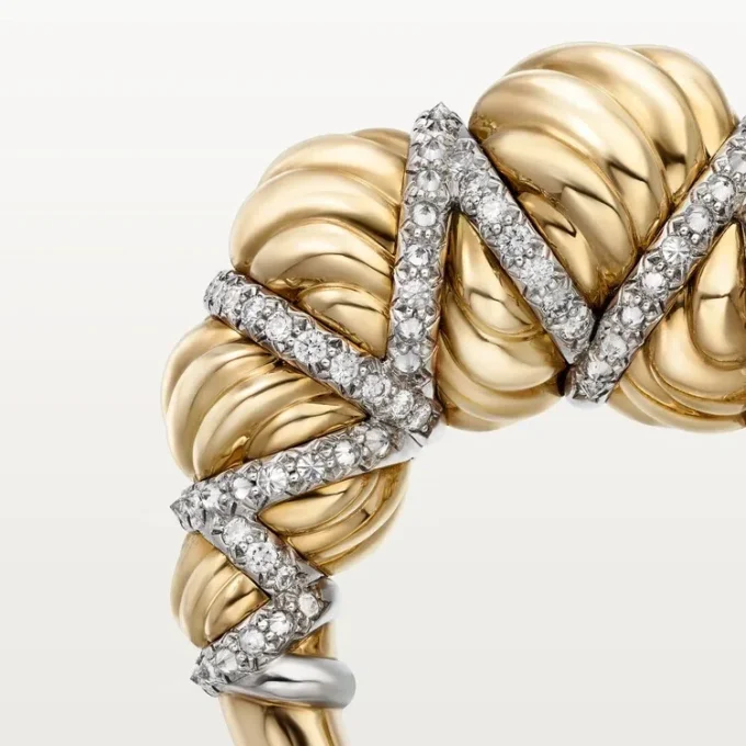 Δαχτυλίδι Cartier Libre Tressage, Διαμάντια Δαχτυλίδι Cartier Libre Tressage, Διαμάντια