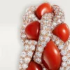 Δαχτυλίδι Cartier Libre Tressage, κοράλλι Δαχτυλίδι Cartier Libre Tressage, κοράλλι
