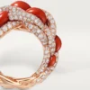 Δαχτυλίδι Cartier Libre Tressage, κοράλλι Δαχτυλίδι Cartier Libre Tressage, κοράλλι