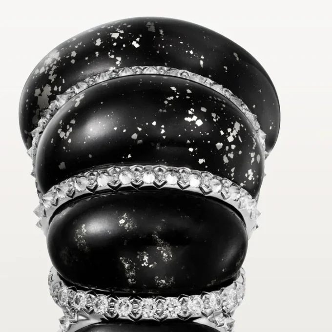 Δαχτυλίδι Cartier Libre Tressage, Μετακουαρτζίτης, Διαμάντια