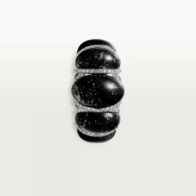 Δαχτυλίδι Cartier Libre Tressage, Μετακουαρτζίτης, Διαμάντια