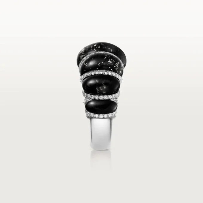 Δαχτυλίδι Cartier Libre Tressage, Μετακουαρτζίτης, Διαμάντια