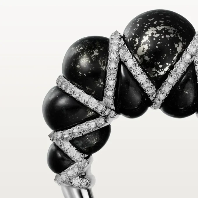 Δαχτυλίδι Cartier Libre Tressage, Μετακουαρτζίτης, Διαμάντια