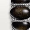 Δαχτυλίδι Cartier Libre Tressage, Οψιδιανός, Διαμάντια