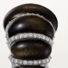 Δαχτυλίδι Cartier Libre Tressage, Οψιδιανός, Διαμάντια
