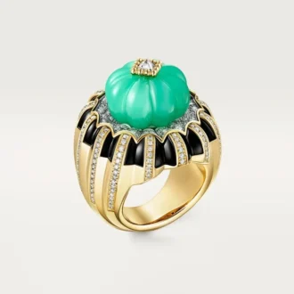 Δαχτυλίδι Cartier Libre Tuttitutti, χρυσόπρασος, διαμάντια