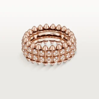 Δαχτυλίδι Clash De Cartier, διπλή σειρά, με πάβινγκ