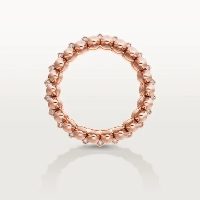 Δαχτυλίδι Clash De Cartier, διπλή σειρά, με πάβινγκ