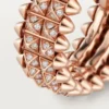 Δαχτυλίδι Clash De Cartier, διπλή σειρά, με πάβινγκ