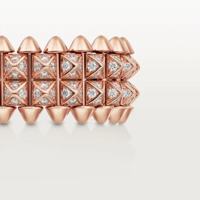 Δαχτυλίδι Clash De Cartier, διπλή σειρά, με πάβινγκ