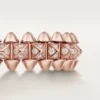 Δαχτυλίδι Clash De Cartier, μικρό μοντέλο, με πάβες Δαχτυλίδι Clash De Cartier, μικρό μοντέλο, με πάβες