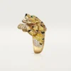 Δαχτυλίδι Faune Et Flore De Cartier, κίτρινα, πορτοκαλί και καφέ διαμάντια, με πάβινγκ Δαχτυλίδι Faune Et Flore De Cartier, κίτρινα, πορτοκαλί και καφέ διαμάντια, με πάβινγκ