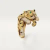 Δαχτυλίδι Faune Et Flore De Cartier, κίτρινα, πορτοκαλί και καφέ διαμάντια, με πάβινγκ Δαχτυλίδι Faune Et Flore De Cartier, κίτρινα, πορτοκαλί και καφέ διαμάντια, με πάβινγκ