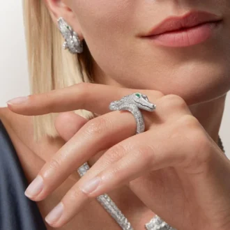 Δαχτυλίδι Faune Et Flore De Cartier, με πάβινγκ