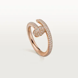 Δαχτυλίδι Juste Un Clou – Ροζ χρυσός, διαμάντια – Cartier