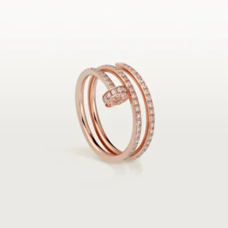 Δαχτυλίδι Juste Un Clou – Ροζ χρυσός, διαμάντια – Cartier