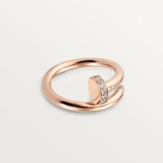 Δαχτυλίδι Juste Un Clou – Ροζ χρυσός, διαμάντια – Cartier