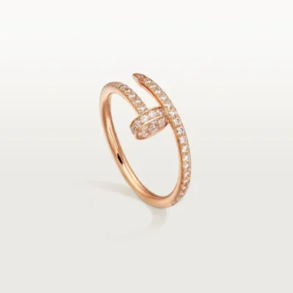 Δαχτυλίδι Juste Un Clou – Ροζ χρυσός, διαμάντια – Cartier