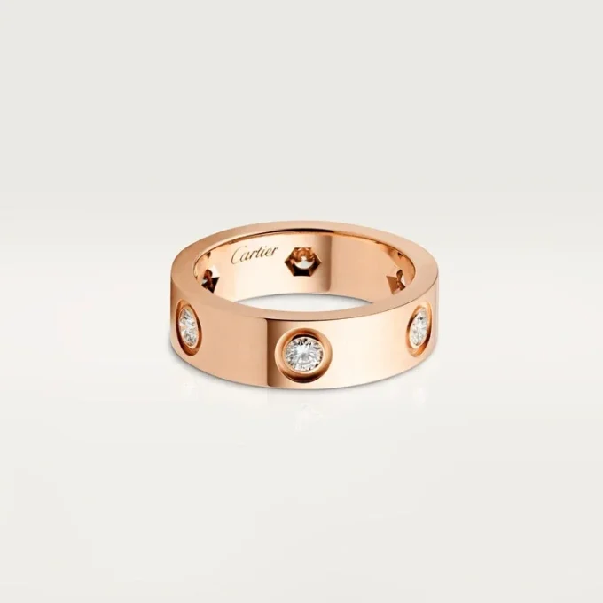 Δαχτυλίδι Love – Ροζ χρυσός, διαμάντια – Cartier Δαχτυλίδι Love – Ροζ χρυσός, διαμάντια – Cartier