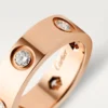 Δαχτυλίδι Love – Ροζ χρυσός, διαμάντια – Cartier Δαχτυλίδι Love – Ροζ χρυσός, διαμάντια – Cartier