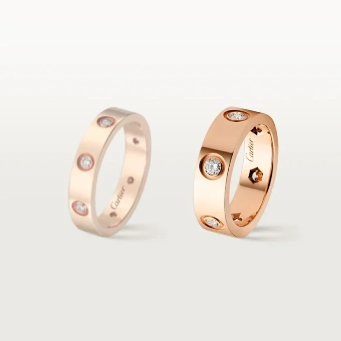 Δαχτυλίδι Love – Ροζ χρυσός, διαμάντια – Cartier Δαχτυλίδι Love – Ροζ χρυσός, διαμάντια – Cartier
