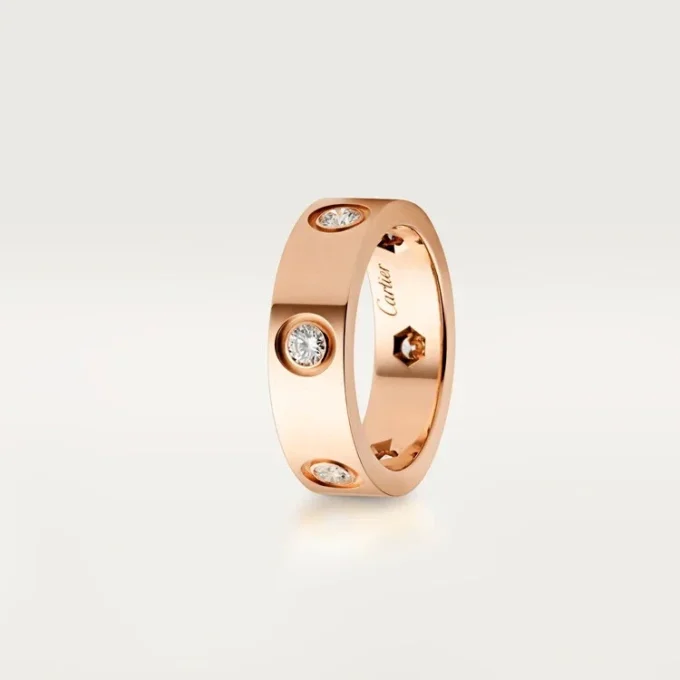 Δαχτυλίδι Love – Ροζ χρυσός, διαμάντια – Cartier Δαχτυλίδι Love – Ροζ χρυσός, διαμάντια – Cartier