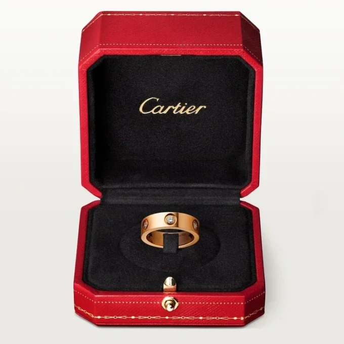 Δαχτυλίδι Love – Ροζ χρυσός, διαμάντια – Cartier Δαχτυλίδι Love – Ροζ χρυσός, διαμάντια – Cartier
