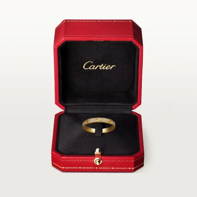 Δαχτυλίδι Love, Sm – Ροζ χρυσός, διαμάντια – Cartier