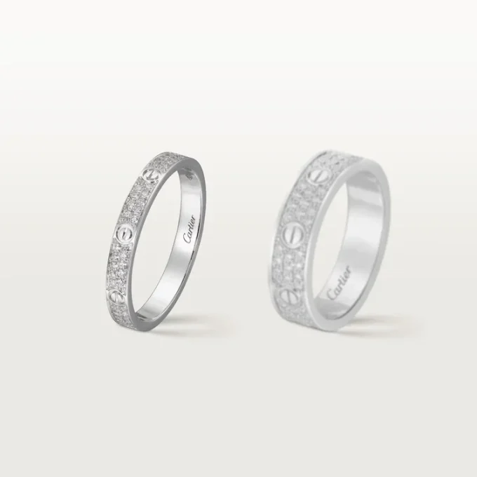 Δαχτυλίδι Love, Sm – Λευκόχρυσο, Διαμάντια – Cartier