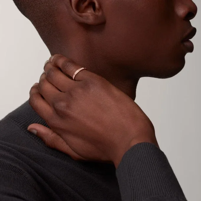 Δαχτυλίδι Love, Sm – Ροζ χρυσός, διαμάντια – Cartier