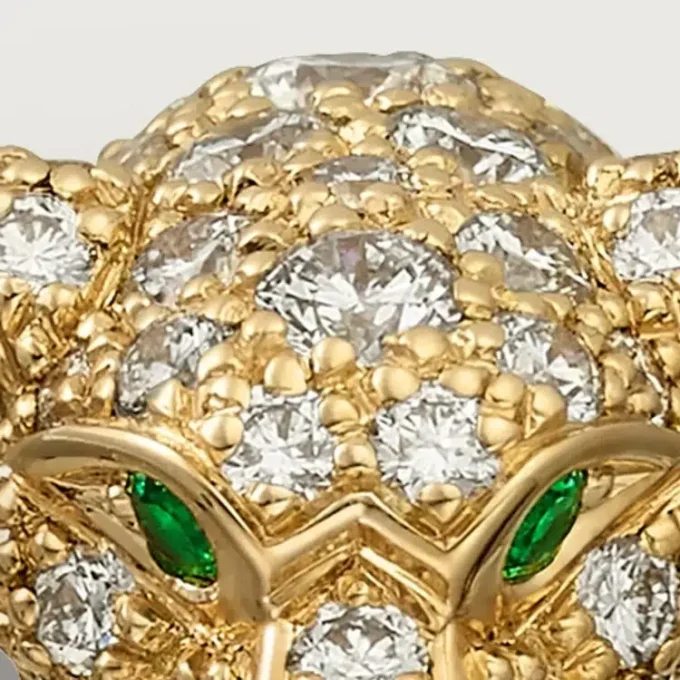 Δαχτυλίδι με διαμάντια Panthere De Cartier, κίτρινο χρυσό | Cartier Us