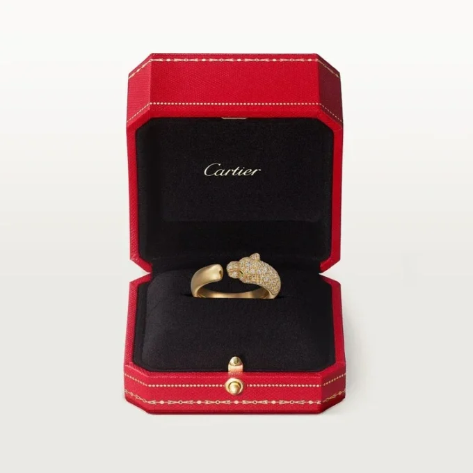 Δαχτυλίδι με διαμάντια Panthere De Cartier, κίτρινο χρυσό | Cartier Us