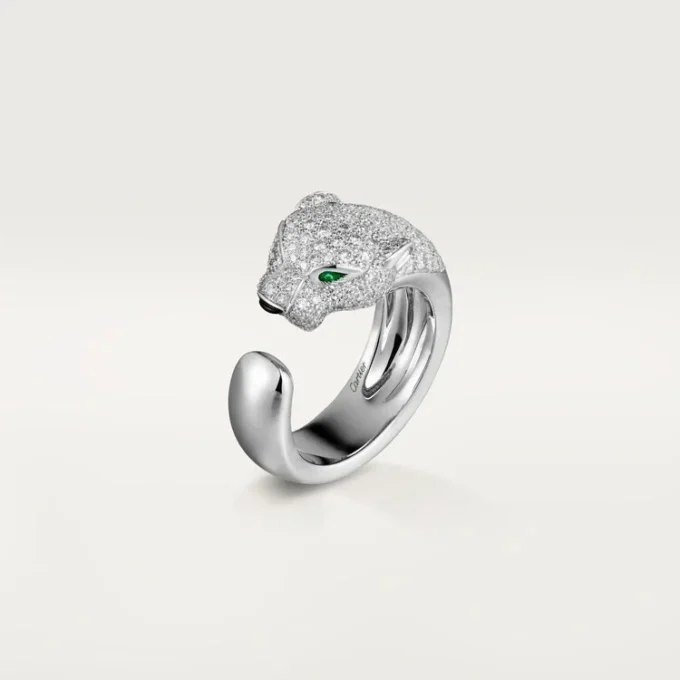 Δαχτυλίδι με διαμάντια Panthere De Cartier, Λευκόχρυσο | Cartier Us