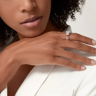 Δαχτυλίδι με διαμάντια Panthere De Cartier, Λευκόχρυσο | Cartier Us