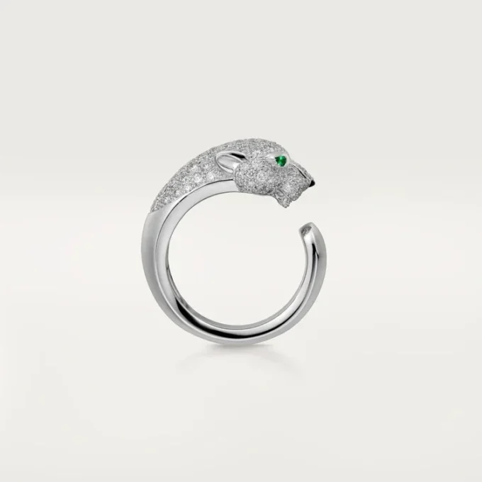 Δαχτυλίδι με διαμάντια Panthere De Cartier, Λευκόχρυσο | Cartier Us