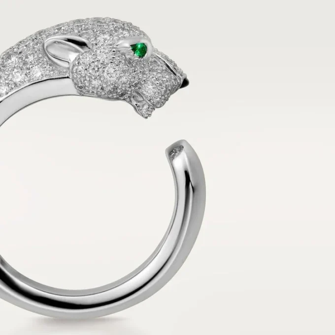 Δαχτυλίδι με διαμάντια Panthere De Cartier, Λευκόχρυσο | Cartier Us