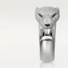 Δαχτυλίδι με διαμάντια Panthere De Cartier, Λευκόχρυσο | Cartier Us