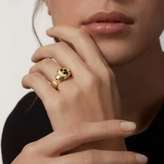 Δαχτυλίδι Panthere De Cartier από κίτρινο χρυσό και όνυχα | Cartier Us