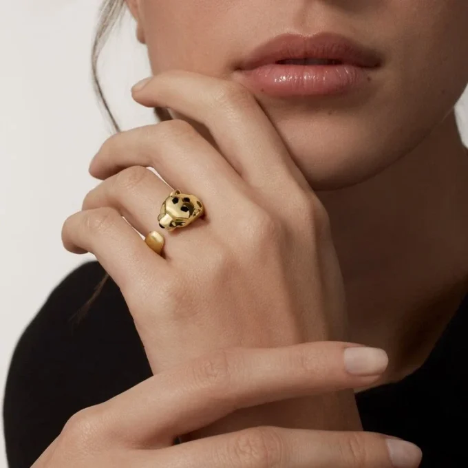 Δαχτυλίδι Panthere De Cartier από κίτρινο χρυσό και όνυχα | Cartier Us