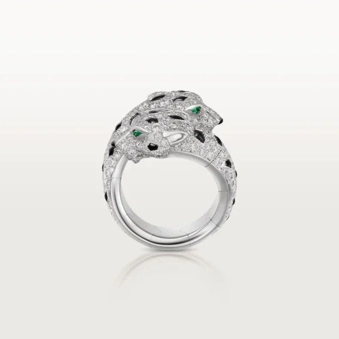 Δαχτυλίδι Panthere De Cartier, αρθρωτό, με πάβινγκ Δαχτυλίδι Panthere De Cartier, αρθρωτό, με πάβινγκ