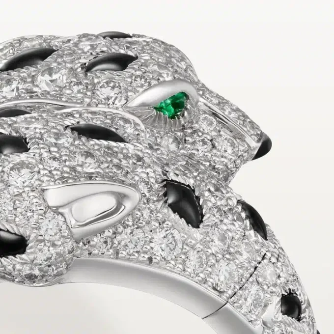Δαχτυλίδι Panthere De Cartier, αρθρωτό, με πάβινγκ Δαχτυλίδι Panthere De Cartier, αρθρωτό, με πάβινγκ