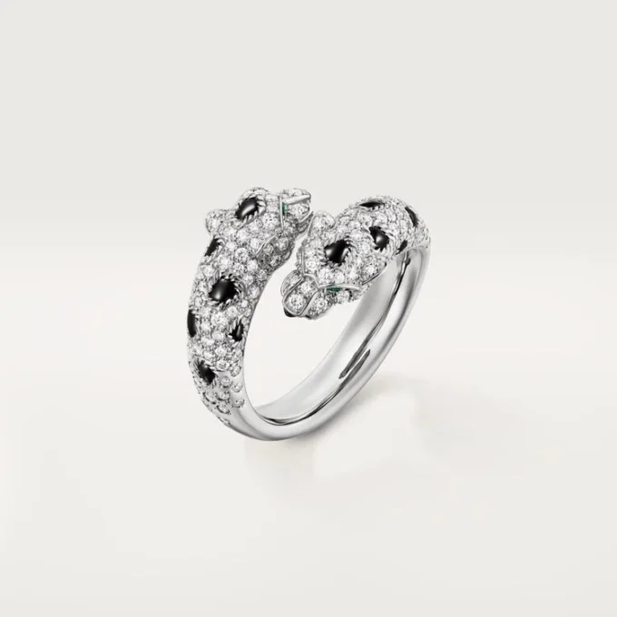 Δαχτυλίδι Panthere De Cartier, ημι-στολισμένο Δαχτυλίδι Panthere De Cartier, ημι-στολισμένο