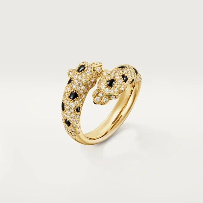 Δαχτυλίδι Panthere De Cartier, ημι-στολισμένο Δαχτυλίδι Panthere De Cartier, ημι-στολισμένο