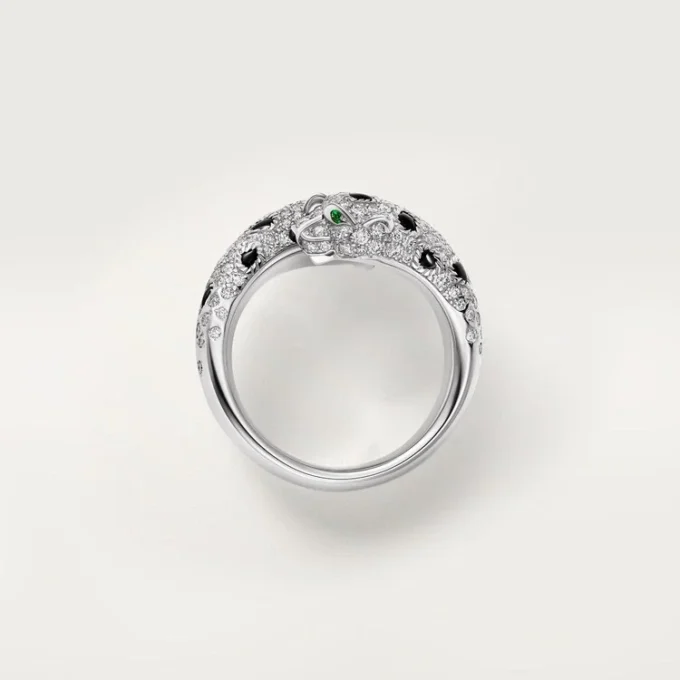 Δαχτυλίδι Panthere De Cartier, ημι-στολισμένο Δαχτυλίδι Panthere De Cartier, ημι-στολισμένο