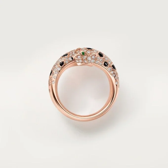 Δαχτυλίδι Panthere De Cartier, ημι-στολισμένο Δαχτυλίδι Panthere De Cartier, ημι-στολισμένο